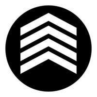 Arrow Up web icon design. Flat black symbol. Designed for web and software interfaces. vector
