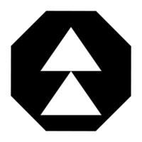 Arrow Up icon. Flat black symbol. Pictogram is isolated on a white background. Designed for web and apps vector
