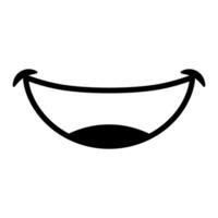 Smile icon . Laugh illustration sign. Positive symbol. Cartoon smile web icon. Smiles symbol for web. vector