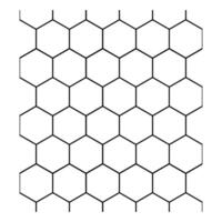 Honeycomb icon. Simple illustration of honeycomb icon for web vector