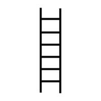 Ladder icon.Black icon isolated on white background ladder. vector