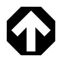 Arrow Up Icon . Flat Color Ladder Symbol Illustration web design. vector