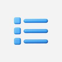 Blue minimal icons for modern digital user interface design. vector