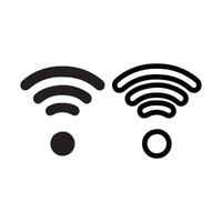 WiFi Signal Icon Set Wireless Network Symbol Connectivity Internet Communication Technology vector