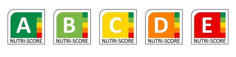 Understanding nutrition scores for healthy food choices and balanced diets vector