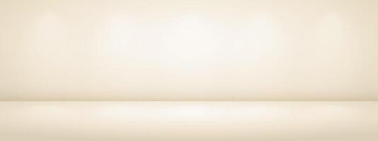 Limbo beige background with light shadow. Abstract studio gradient bg. Modern banner with empty space for advertising text. illustration. vector