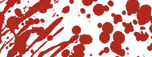 Blood splatters and smears pattern vector
