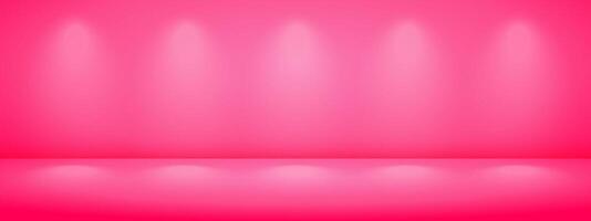 Limbo pink background with light shadow. Abstract studio gradient bg. Modern banner with empty space for advertising text. illustration. vector