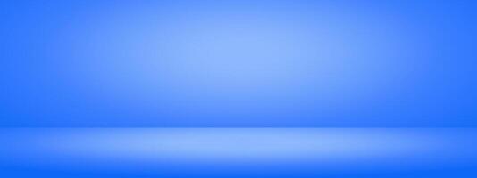 Blue studio room. Limbo light background. Abstract 3d bg with empty space for advertising text. mockup illustration. vector