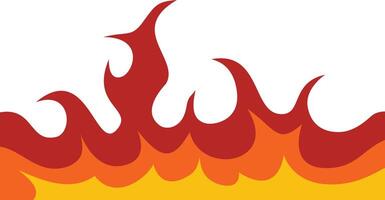 Fire Frame Border Icon on White Background. vector