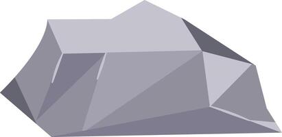 Boulder Rock Illustration in Flat Design vector