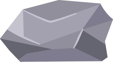 Boulder Rock Illustration in Flat Design. vector