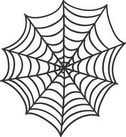 Spider Web Decorative, Isolated on White Background vector