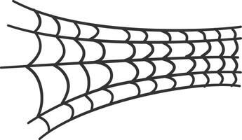Spider Web Decorative. Isolated on White Background. vector