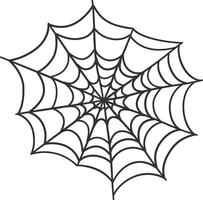 Spider Web Decorative on White Background vector