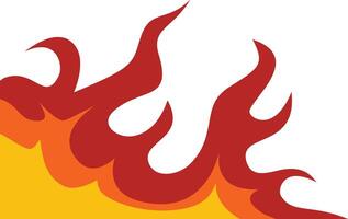 Fire Frame Border Icon in Flat Design. vector