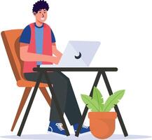 Programmer People Illustration Isolated on White Background vector