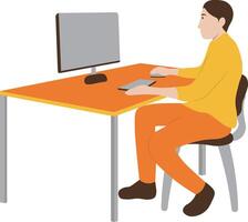 World Programmer Day People Illustration. Isolated on White Background. vector