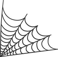 Spider Web Decorative in Simple Design vector