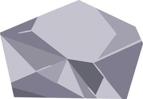 Boulder Rock Illustration with Flat Design vector