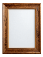 Empty Wooden Frame with Decorative Edge for Photo or Artwork Display png