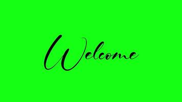 Welcoming Green Background with Script Text video