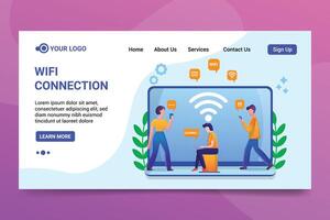 Wireless Internet and Network Access Concept vector