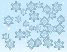 Background with snowflakes on a blue background. Universal Christmas art templates. Abstract background. vector