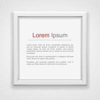 Square frame with text vector