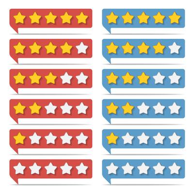 Rating stars collection