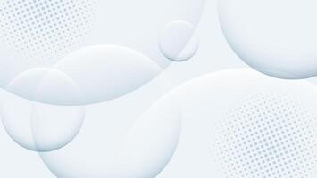 white blue abstract background with circles and dots. vector