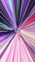Moving Forward Inside Rotating Tunnel with Colorful Lines video