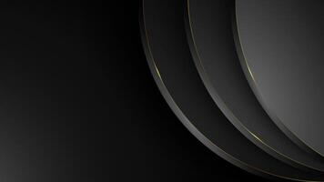 Black gradient Islamic background with layering technique vector