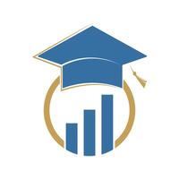 academy study investment logo design concept idea vector