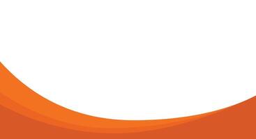 orange wave background design banner template vector