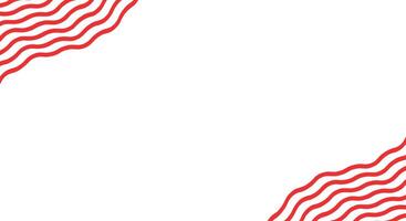 red wave pattern background design template vector