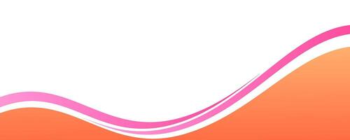 Clean abstract banner design with smooth liquid lines vector