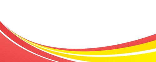 Banner template with dynamic wave shapes vector