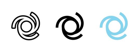 Spiral icon. Abstract circular swirl with dynamic curved lines illustration. Represents motion, energy or rotation in design. Used in logos, metaphors, and branding concepts. vector