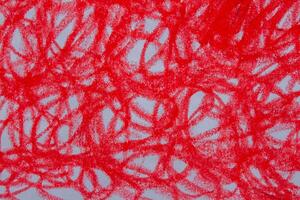 Red oil pastel paint texture background, abstract design element photo