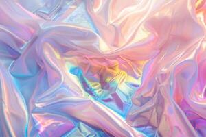 Soft colored silk flow background photo