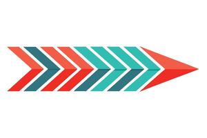 Abstract Colorful Arrow Design A Dynamic, Modern, and Energetic Rightward Progression on White Background - Professional digital artwork with vibrant colors and detailed composition vector