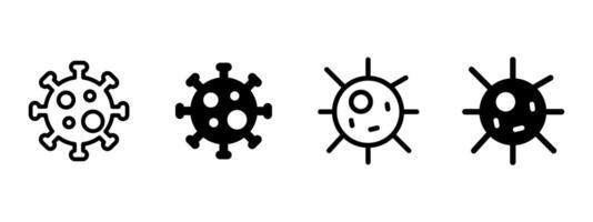 Virus icon. Circular pathogen with surface spikes and internal dots illustration. Infection and disease carrier symbol. Microorganism sign for medical and biological contexts pictogram. vector