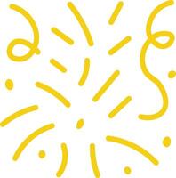 Streamlined Confetti Lines for Decoration vector