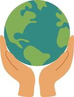 Caring Hands Around the Globe vector