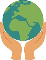 The World in Our Hands for a Better Future vector
