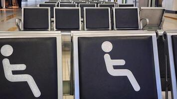 Accessible seating area for individuals with disabilities photo