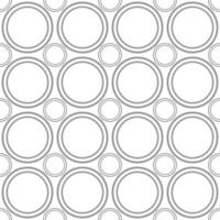 Seamless monochrome pattern with circles on a white background vector