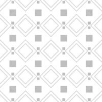 Seamless, monochrome pattern with squares and diamonds on a white background vector