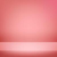 Pink studio background. Space for selling products on the website. Pink Background Empty Room Studio with table. illustration vector